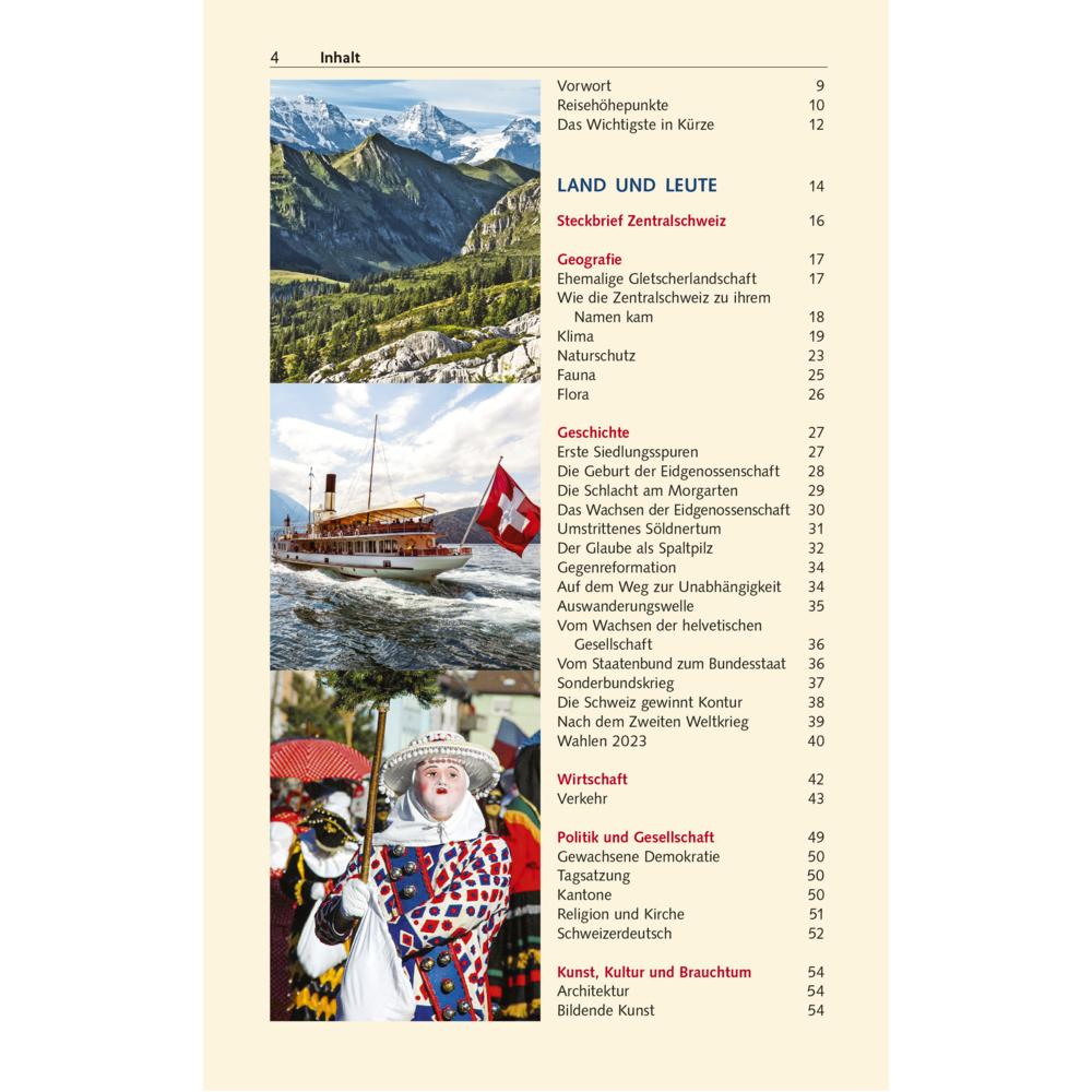 Thumbnail - Reiseführer Zentralschweiz, Ratgeber von Günter Schenk