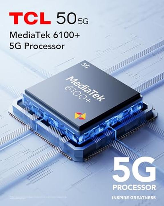 Produktbild TCL 5G Smartphone mit MediaTek Dimensity 6100+, 6,56 Zoll 90 Hz Display, 50 MP Kamera, Android 14 (6.56", 5G)