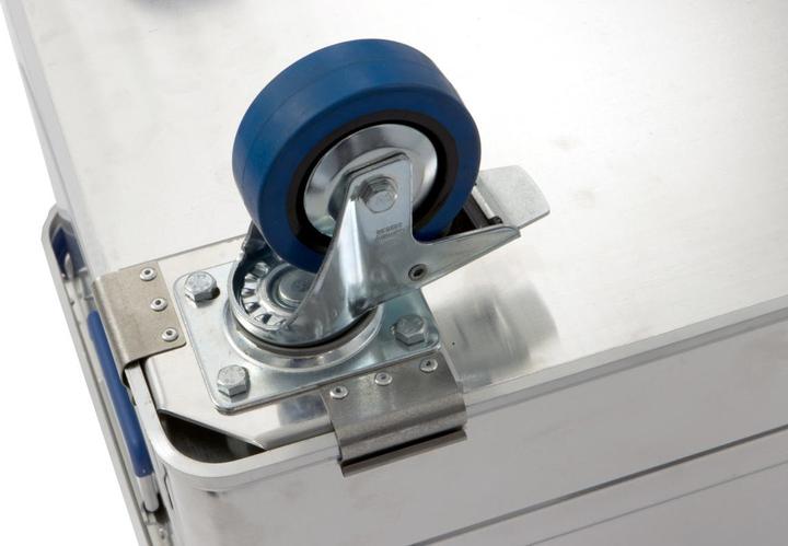 Image du produit Alutec Jeu de roulettes professionnelles pour caisses en aluminium (100 kg)