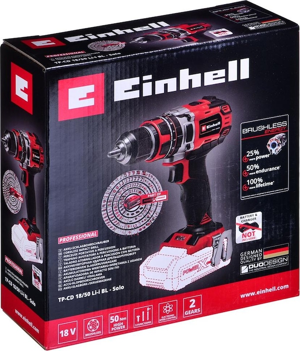 Image du produit Einhell TP-CD 18/50 Li-i BL Solo (Fonctionnement sur batterie)