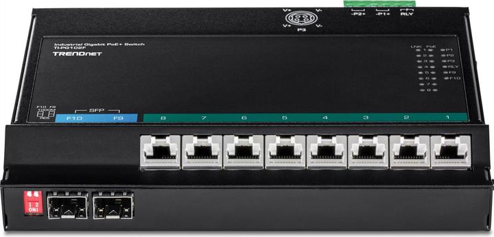 Produktbild Trendnet 10-Port-Industrie-Gigabit-PoE+-Wandmontage-Frontzubehör (10 Ports)