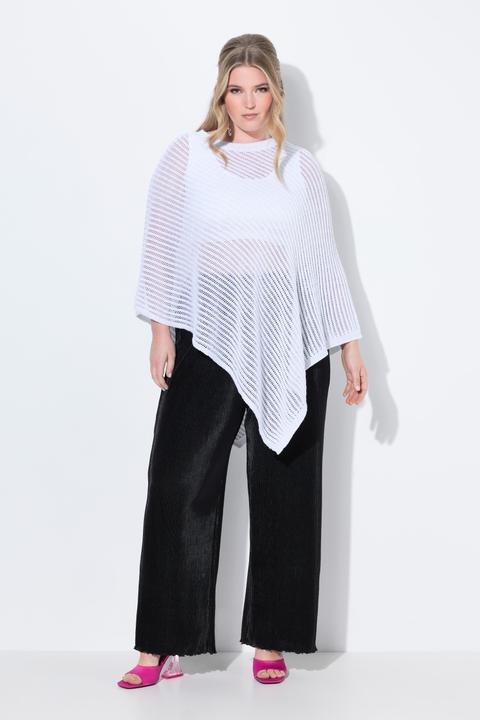 Actual product image Miamoda Poncho, oversized, Glitzer-Strick, Zipfelsaum (50, 52, 54, 56)