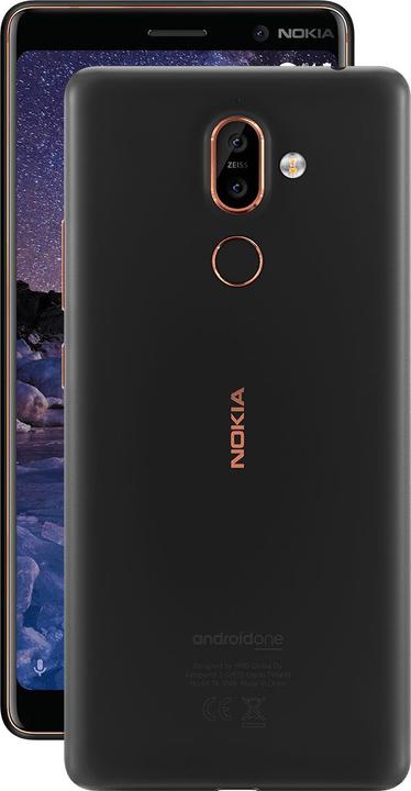 Actual product image Nokia 7 Plus (64 GB, Black, 6", Single SIM, 4G)