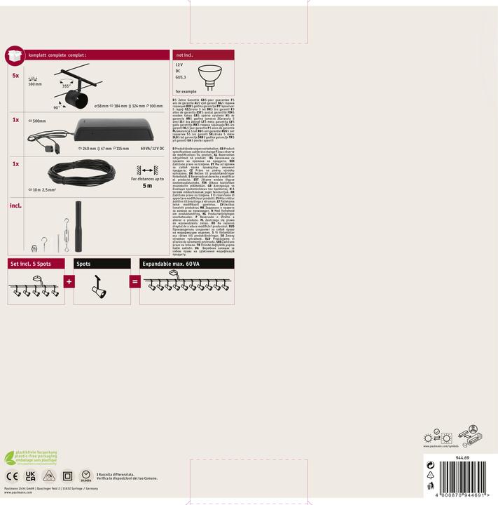 Immagine prodotto Paulmann Apparecchi Set Coppa