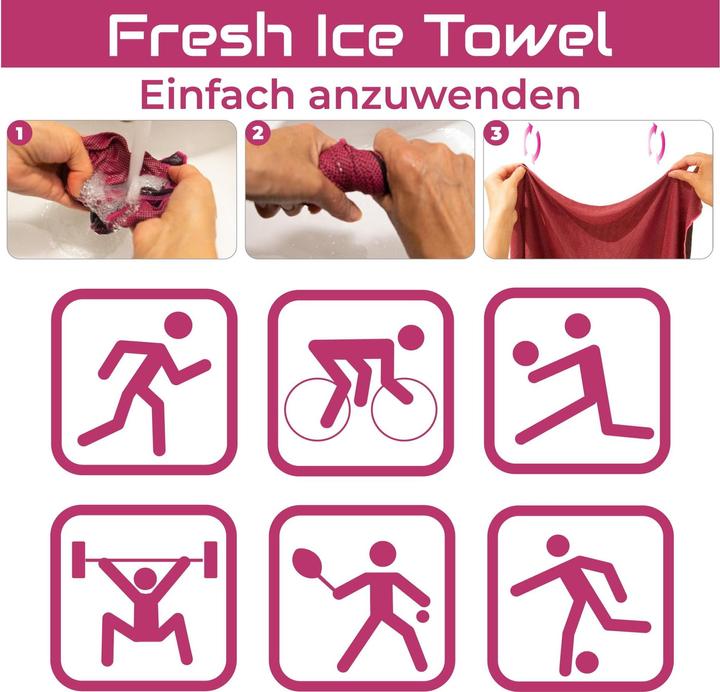 Immagine prodotto Quick Aid Asciugamano con ghiaccio fresco - sciolto (34 x 80 cm)