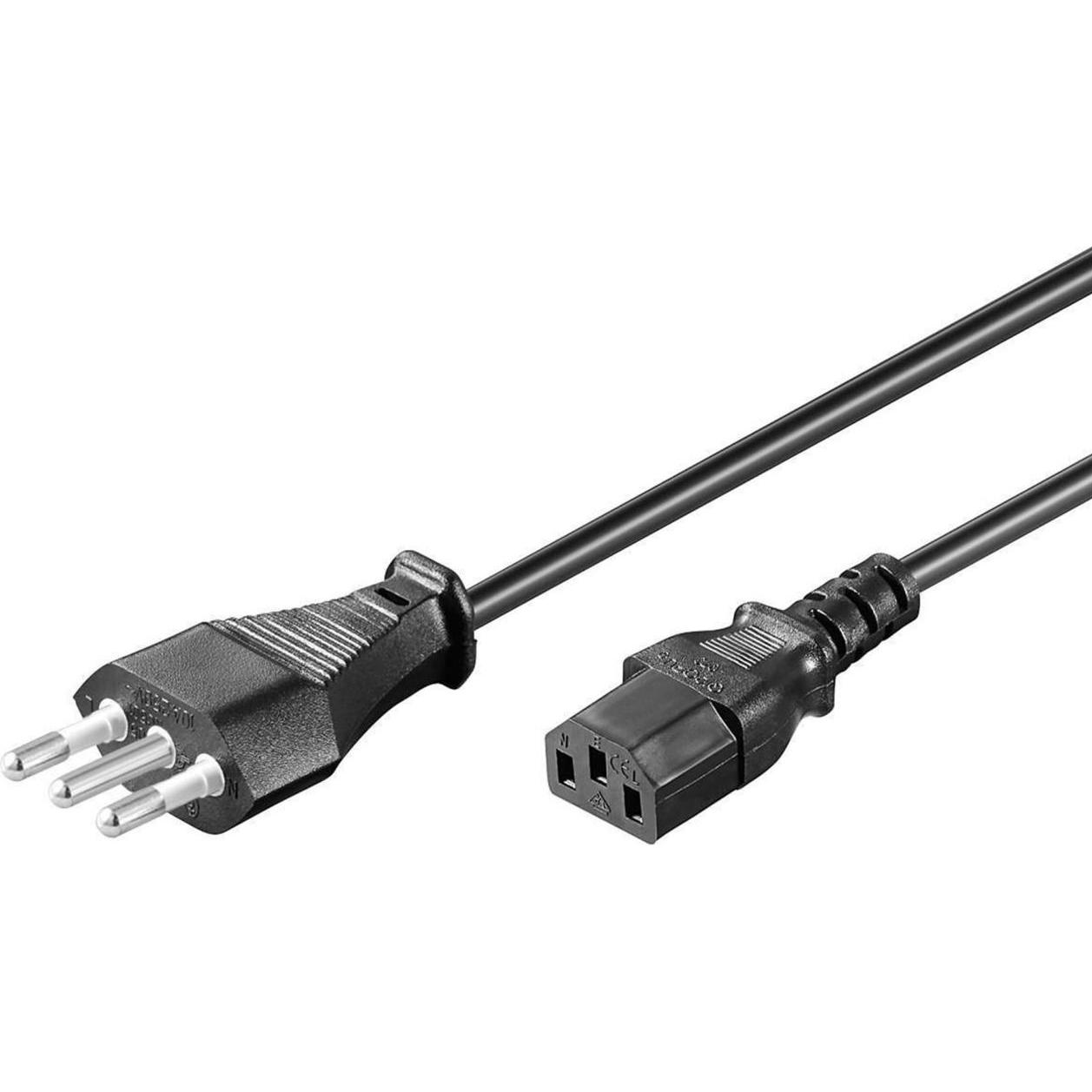 MicroConnect Y3-10/ST3 H05VV-F 3x0.75mm2 (1 m), Stromkabel