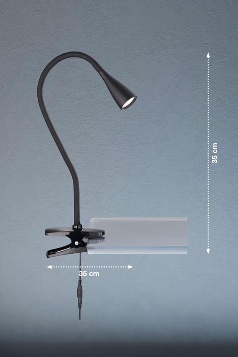 Immagine prodotto FHL easy FHL Nox LED lampada a pinza 2,12W nero flessibile 850636