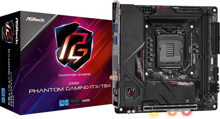 Actual product image AsRock Z590 Phantom Gaming (LGA 1200, Intel Z590, Mini-ITX)