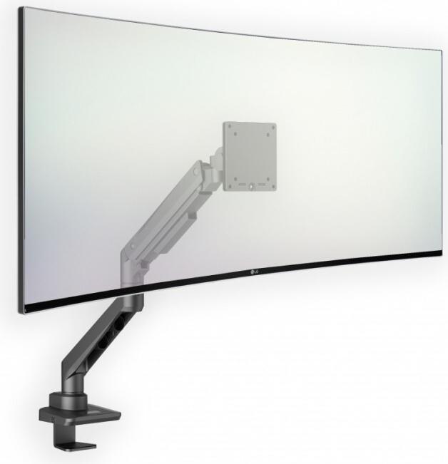 Actual product image edbak Desk Mount | DMV01 | Height adjustment, Tilt | 19-49 " | Maximum weight (capacity) 20 kg | Black (Table, 49", 20 kg)