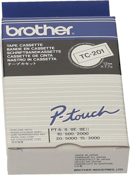 Produktbild Brother Tc-201 (1.20 cm, Schwarz)