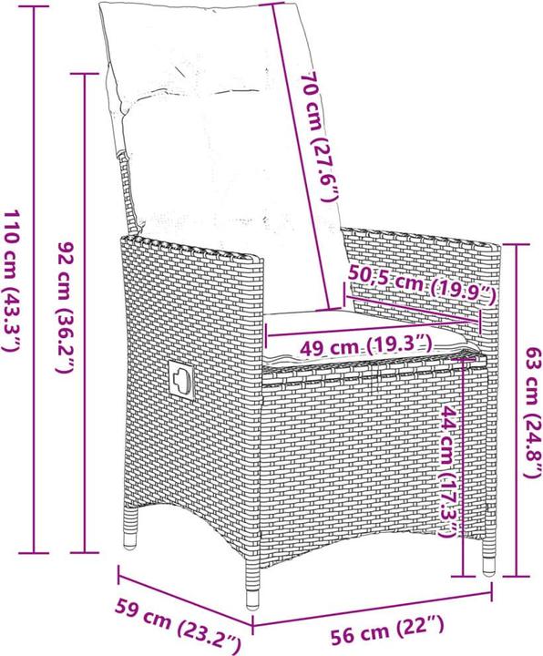 Produktbild vidaXL Bistro Set