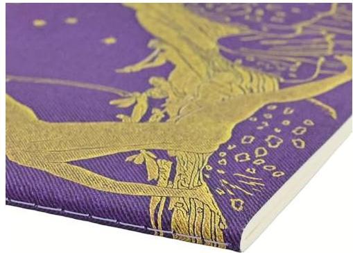 Actual product image Paperblanks Notizheft A4 Violet Fairy (A4, Dotted, Hardcover)