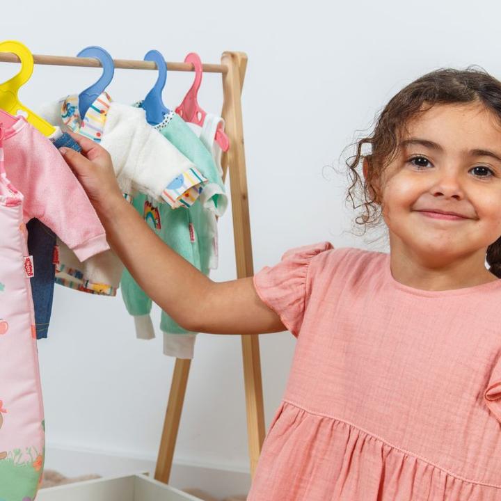 Actual product image Heless Clothes hanger for doll clothes