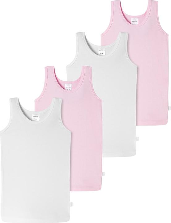 Immagine prodotto Schiesser Confezione da 4 maglie per bambini e bambine in cotone organico 95/5 (128)