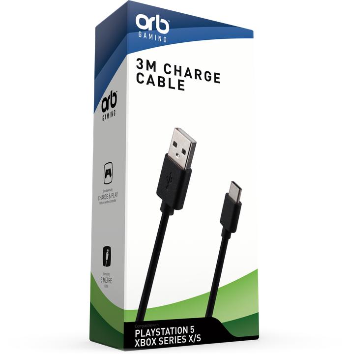 Image du produit ORB Playstation 5, Xbox Series X/S 3M Charge Cable (PS5)
