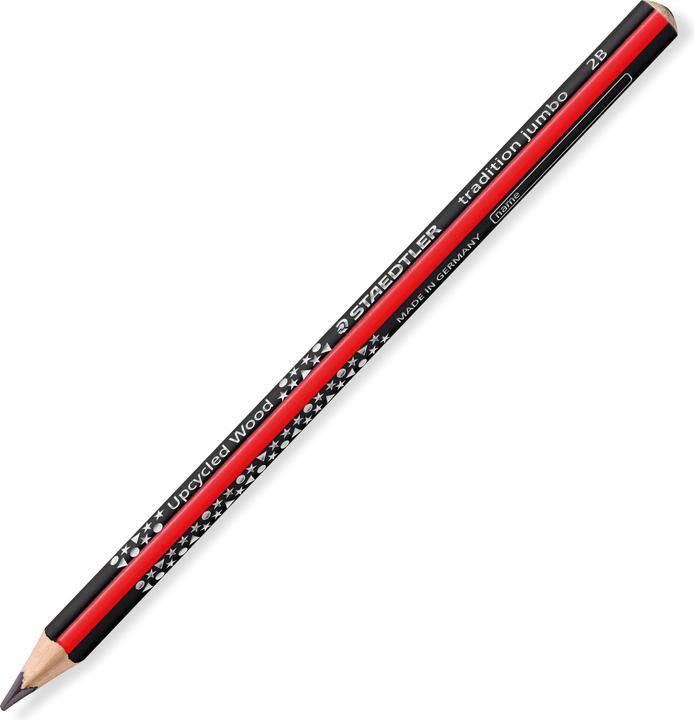 Immagine prodotto Staedtler Matite da scrittura tradizione jumbo 2B in cartone nero/rosso (2B, 1x)