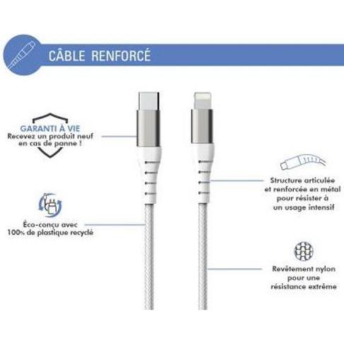 Thumbnail - Force Power USB-C/Lightning-Kabel (USB 3.2 Gen 1), USB Kabel