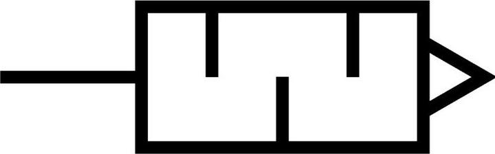 Actual product image Festo Silencer, compressed air, G1/4″, threaded pin, polyethylene