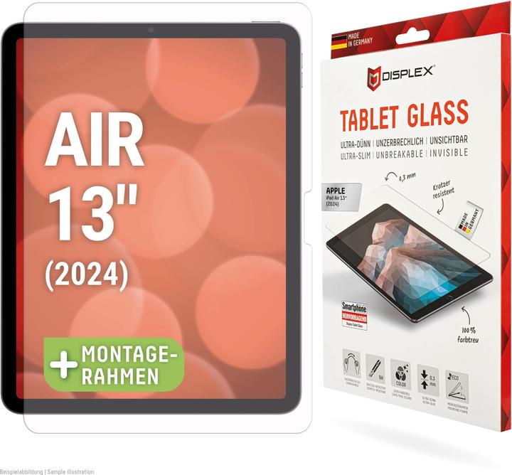 Displex Tablet Glass, Tablet Schutzglas (1 Stück, iPad Air 13 2024 (M2))
