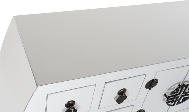 Image du produit DKD Home Decor Console Fir Silver White MDF Wood 98 x 26 x 80 cm