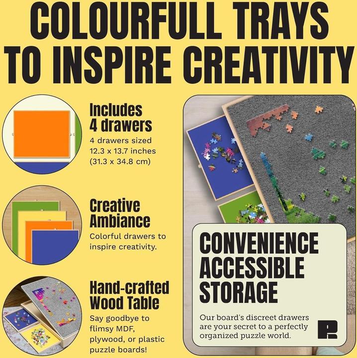 Immagine prodotto Puzzle Ready Puzzle Board mit Kippfunktion (1000 pezzi)