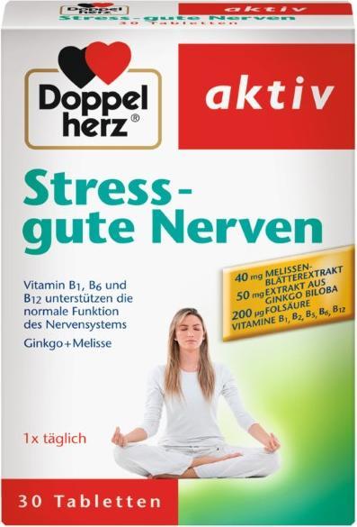 Actual product image Queisser Pharma Doppelherz Stress - good nerves, 30 St TAB (30 Piece, Pills, 11.20 g)