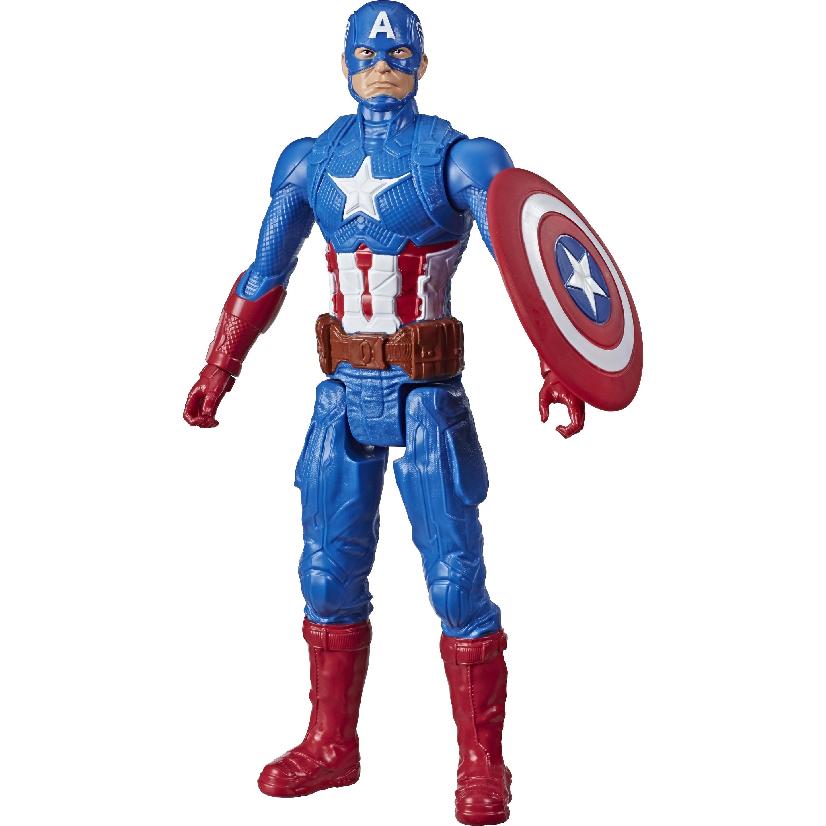 Hasbro Avengers - Captain America (Action figure 30 cm con blaster Titan Hero Blast Gear)