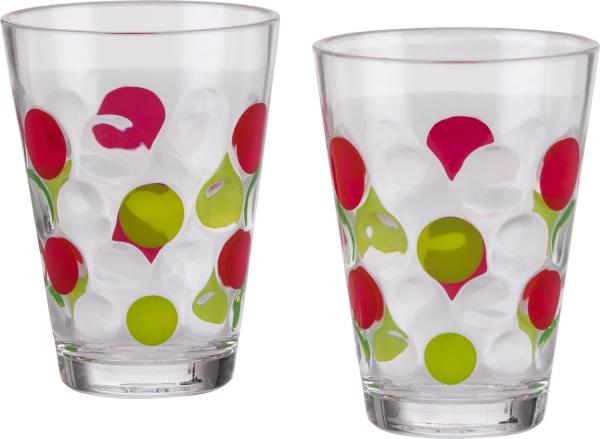 Berger Bubble drinking glasses 350 ml set of 2 lime berry (0.35 l, 2x)