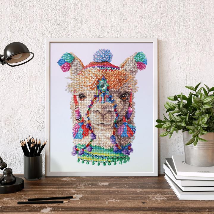 Actual product image Diamond Dotz Diamond Painting Bohemian Alpaka