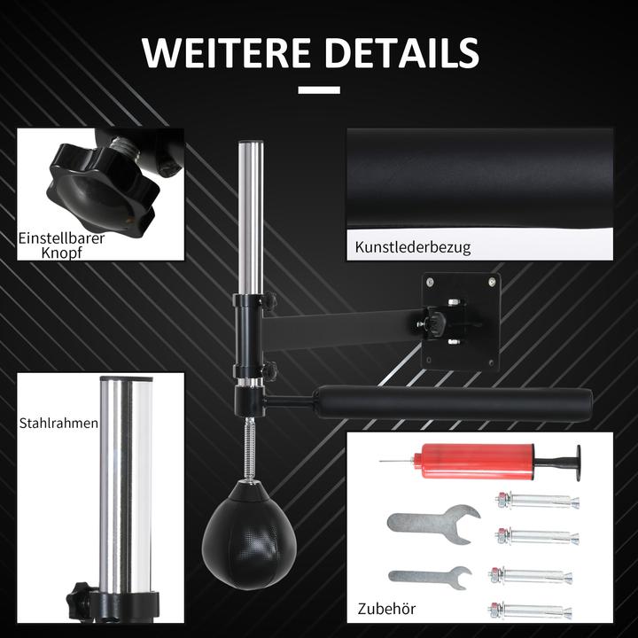 Immagine prodotto Homcom Allenatore di speedboxing con barra riflettente (79 cm, 6 kg)