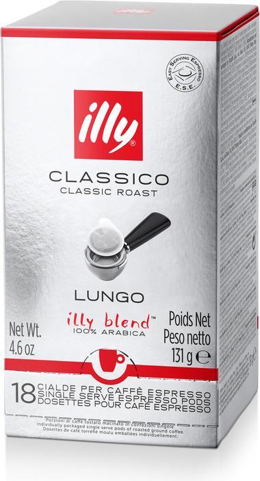 Actual product image Illy ESE-Pads Classico Lungo 18 pieces (18 x Port.)