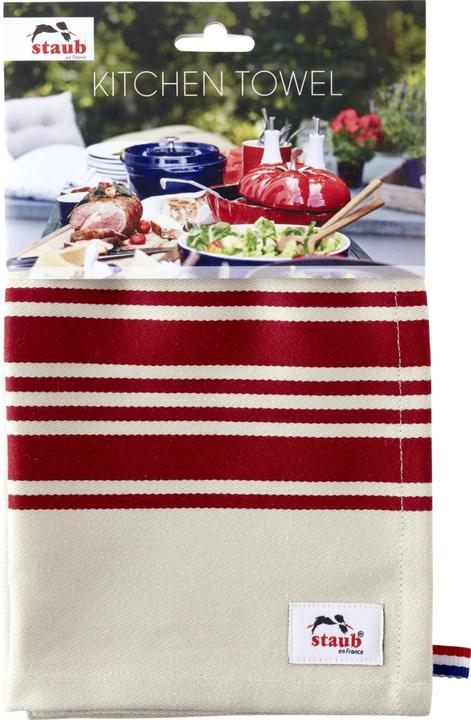 Image du produit Staub Torchon, 50 x 70 cm, 100% coton, rouge (50 x 70 cm)