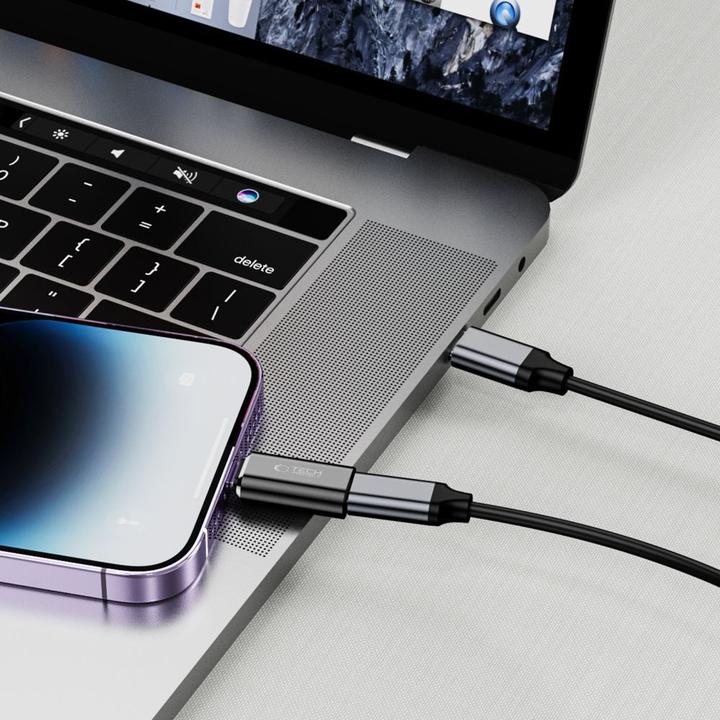 Image du produit Tech-Protect Adaptateur Lightning (mâle) / USB-C (femelle) UltraBoost - Noir (USB Type C, Lightning)