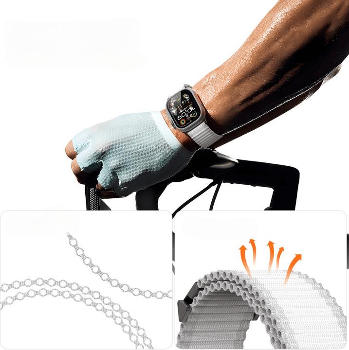Actual product image Dux Ducis Apple Watch 44/45/46/49mm - nylon fabric replacement strap (44 mm, 45 mm, 42 mm, 49 mm, Nylon, Apple Watch SE, Apple Watch Series 6, Apple Watch Series 5, Apple Watch Series 8, Apple Watch Series 3, Apple Watch Series 4, Apple Watch Series 9, Apple Watch Ultra 2, Apple Watch SE (2022/2023), Apple Watch Series 10, Apple Watch Series 7, Apple Watch Ultra)