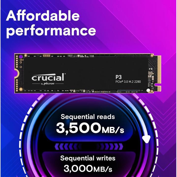 Actual product image Crucial P3 (2000 GB, M.2 2280)