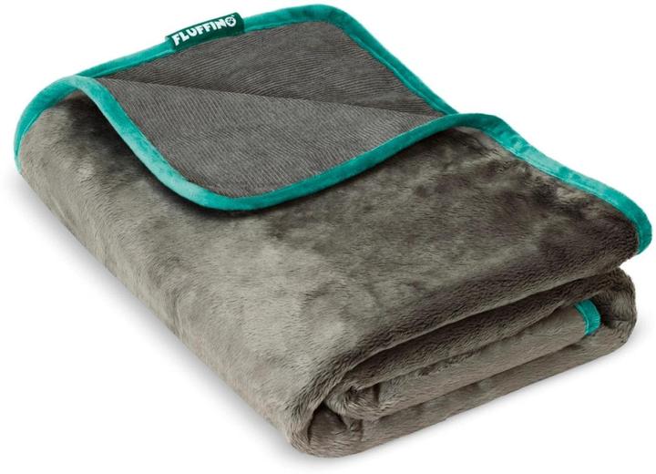 Fluffino Hunde-Decke 150 x 100 cm, Grau (Hund)