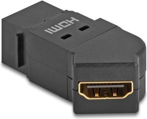 Produktbild Delock HDMI Einbaubuchse zu HDMI Buchse 45° gewinkelt 8K 60 (4.60 cm)