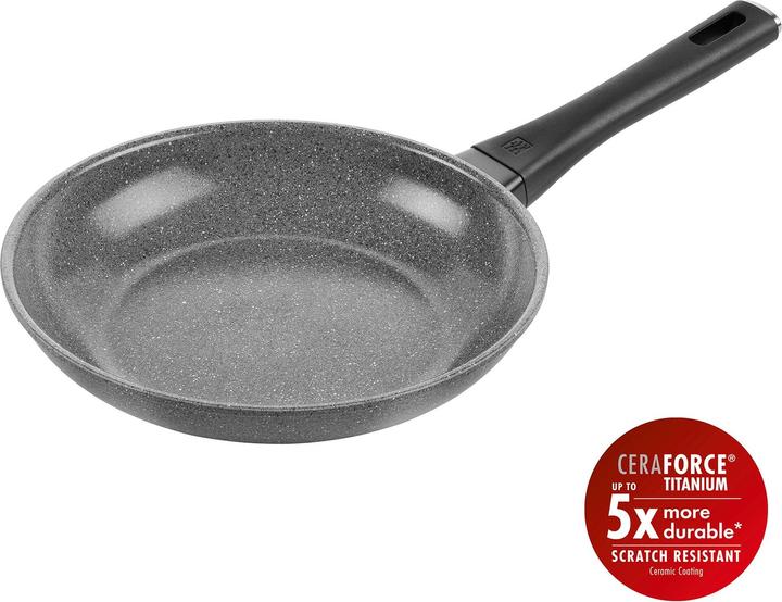 Actual product image Zwilling - Terreno Plus Fry Pan - Gray - 24 cm (24 cm, Frying pan, Aluminium)
