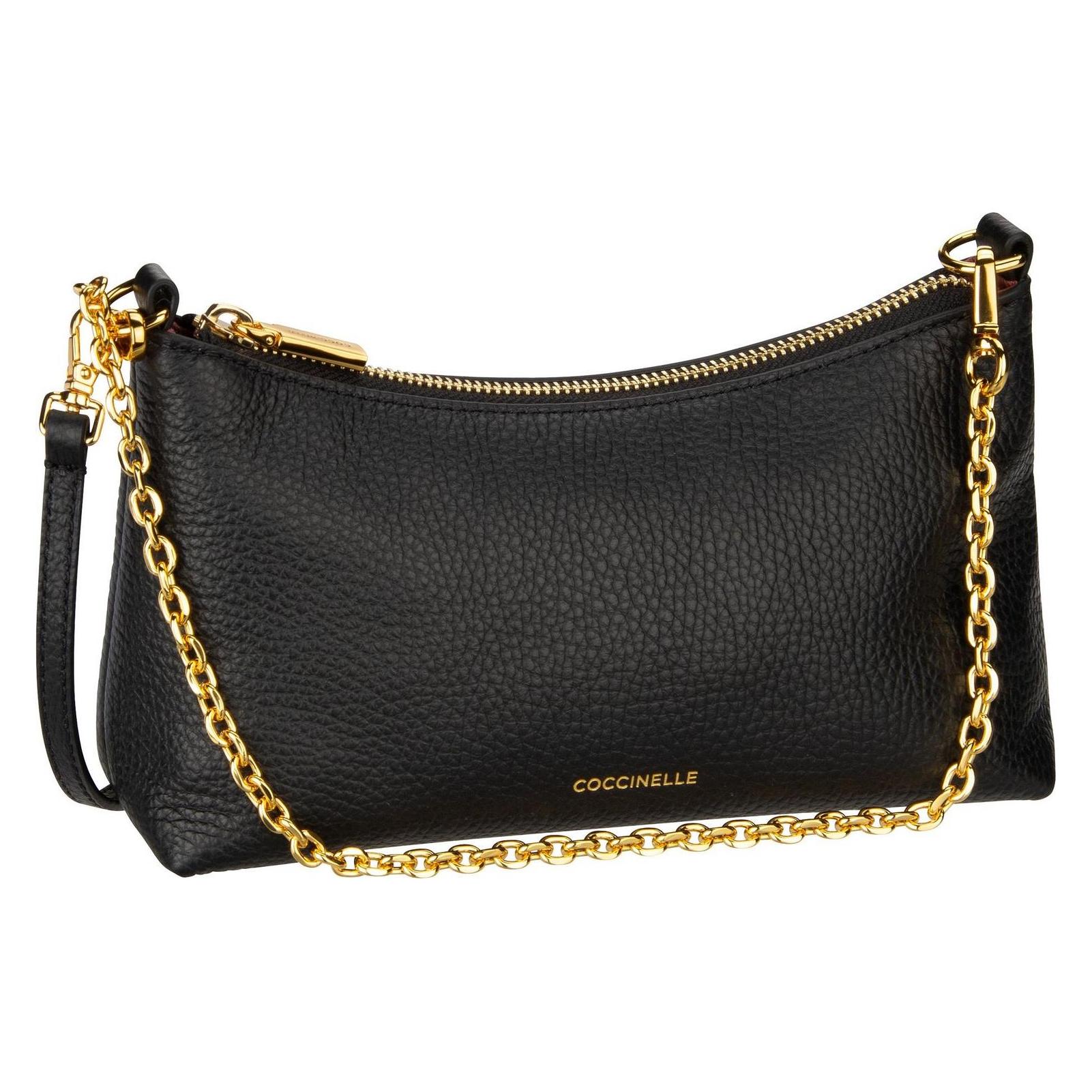 Coccinelle, Handtasche, Ledertasche Mini Bag Coccinelleaura, Schwarz