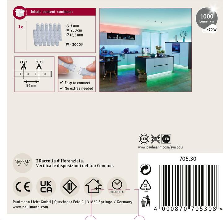 Produktbild Paulmann MaxLED (RGBW, 250 cm, Indoor)