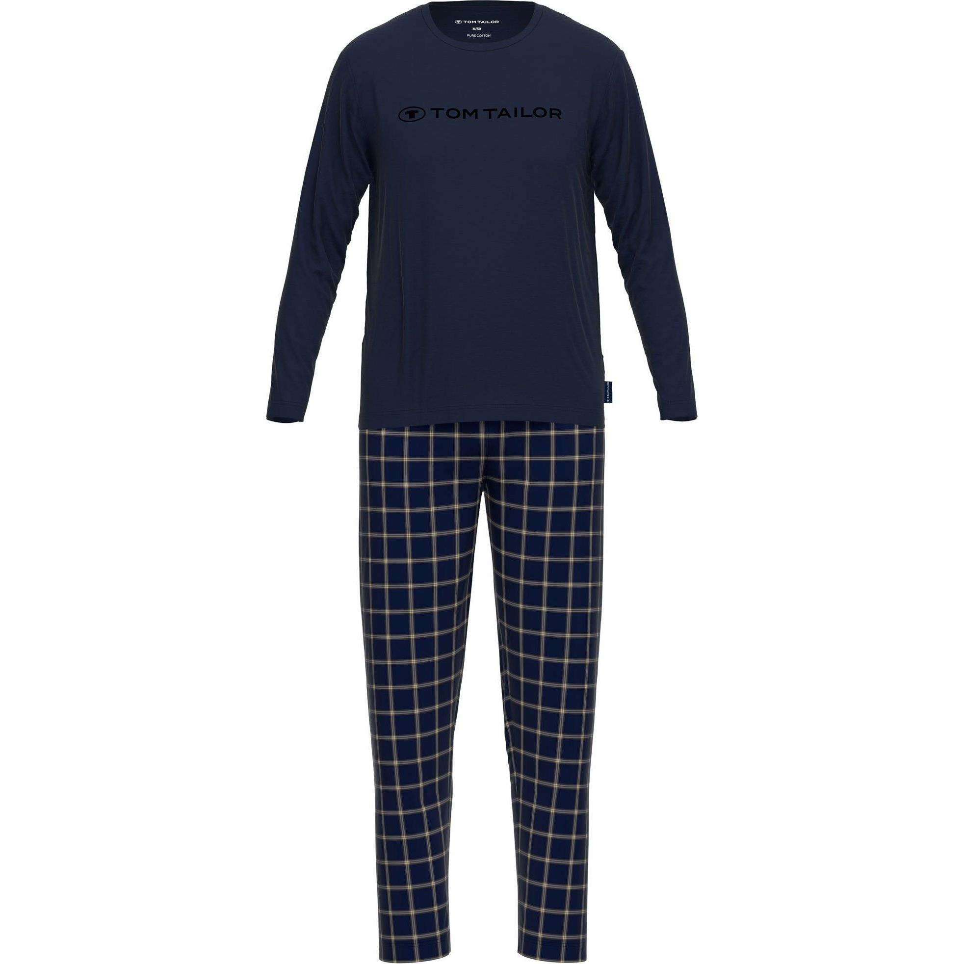 Tom Tailor, Herren, Pyjama, Pyjama Casual Bequem sitzend Schlafanzugset "Oss", Mehrfarbig, (XL)