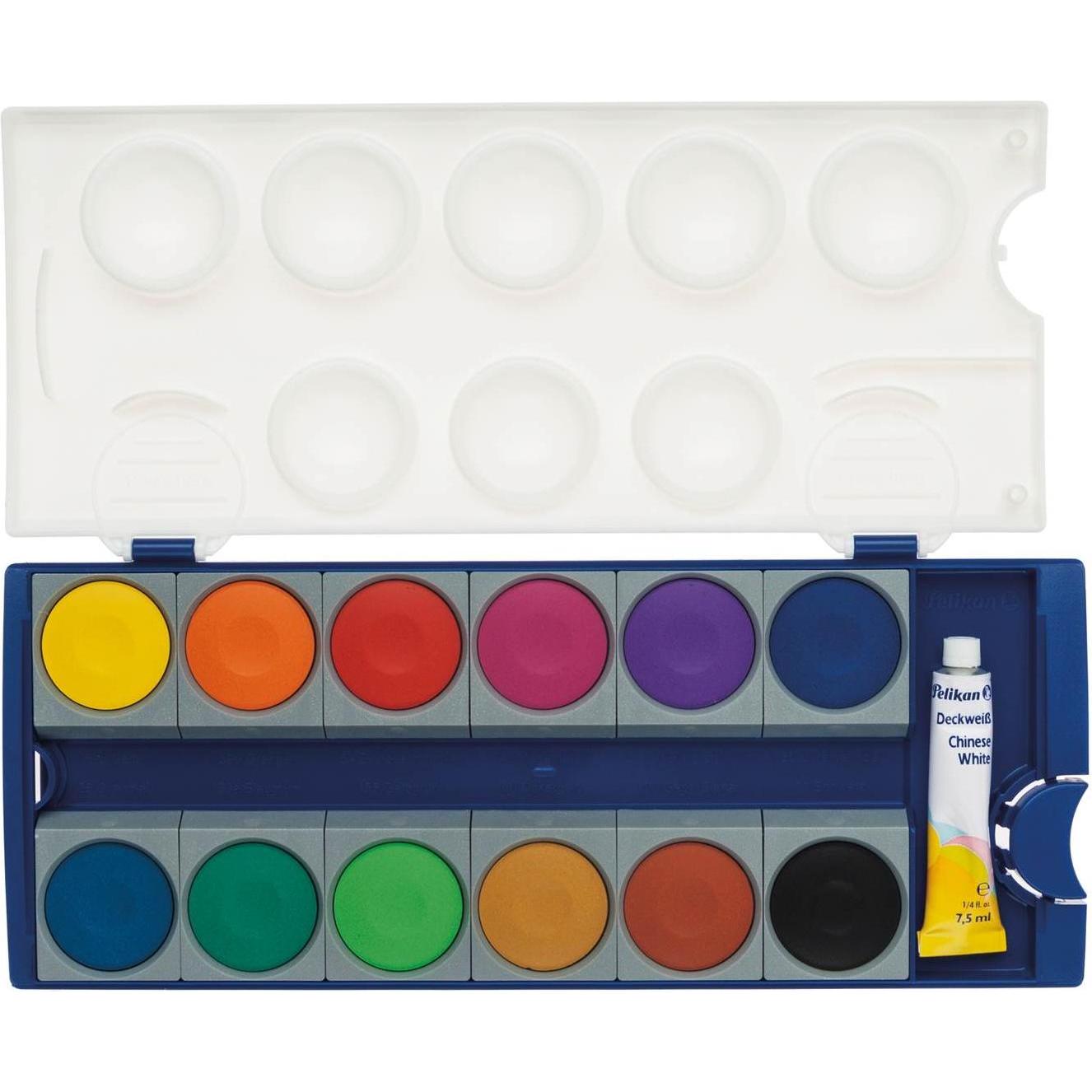 Thumbnail - Pelikan, Künstlerfarbe + Bastelfarbe, Deckfarbkasten K12 (Multicolor, 49.50 ml)
