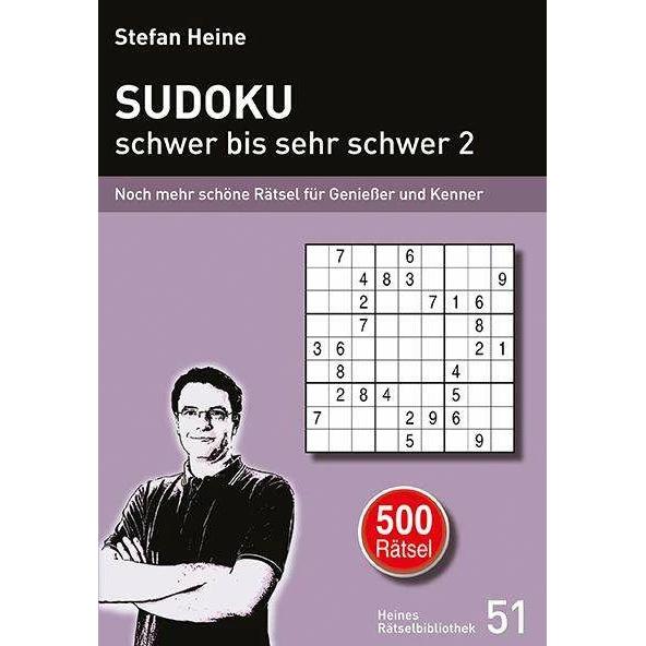 Thumbnail - SUDOKU - schwer bis sehr schwer 2, Sachbücher von Stefan Heine