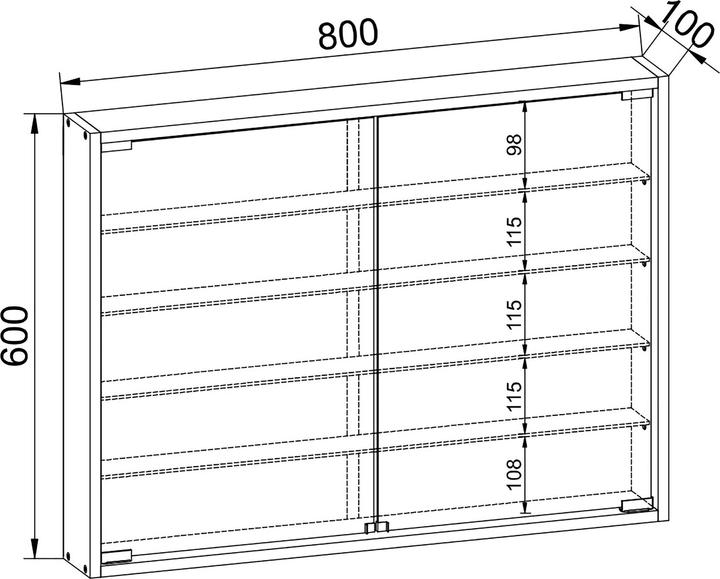 Actual product image VCM Mandosa (80 x 10 x 60 cm)