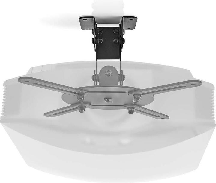 Nedis Projektorhalterung | Vollbeweglich | 10 kg | drehbar | kippbar | Stahl | Schwarz (Decke)