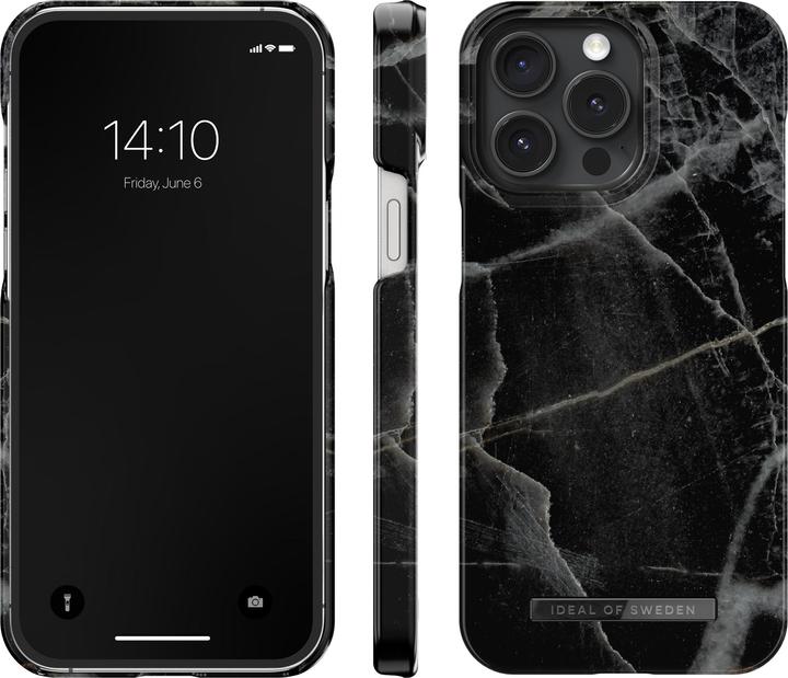 Image du produit iDeal Of Sweden Designer Hard-Cover Black Thunder Marble (Apple iPhone 15 Pro Max)