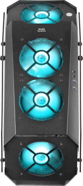Produktbild Mars Gaming Boitier Moyen Tour Atx Mc51 RGB Avec Panneaux Vitrés (Noir) (ATX, mATX, Mini-ITX)