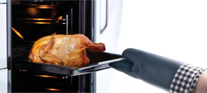 Actual product image Lacor Kitchen glove (Cotton forearm, Inner material and lining made of polyester, Outer material 100% silicone)