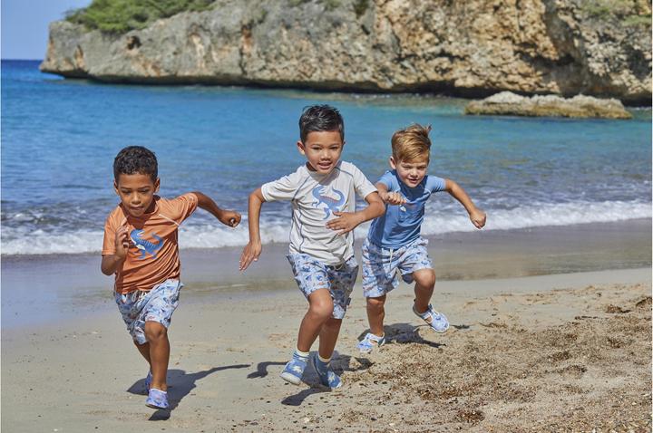 Image du produit Playshoes T-shirt UV manches courtes Dino Ecru taille 122/128 (122)