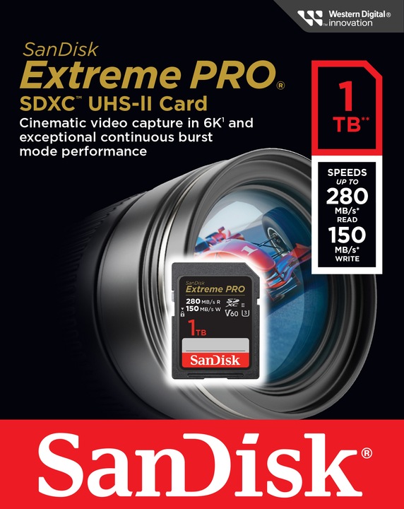 Productafbeelding SanDisk Extreme PRO UHS-II V60 (1000 GB, SDXC, U3, UHS-II)